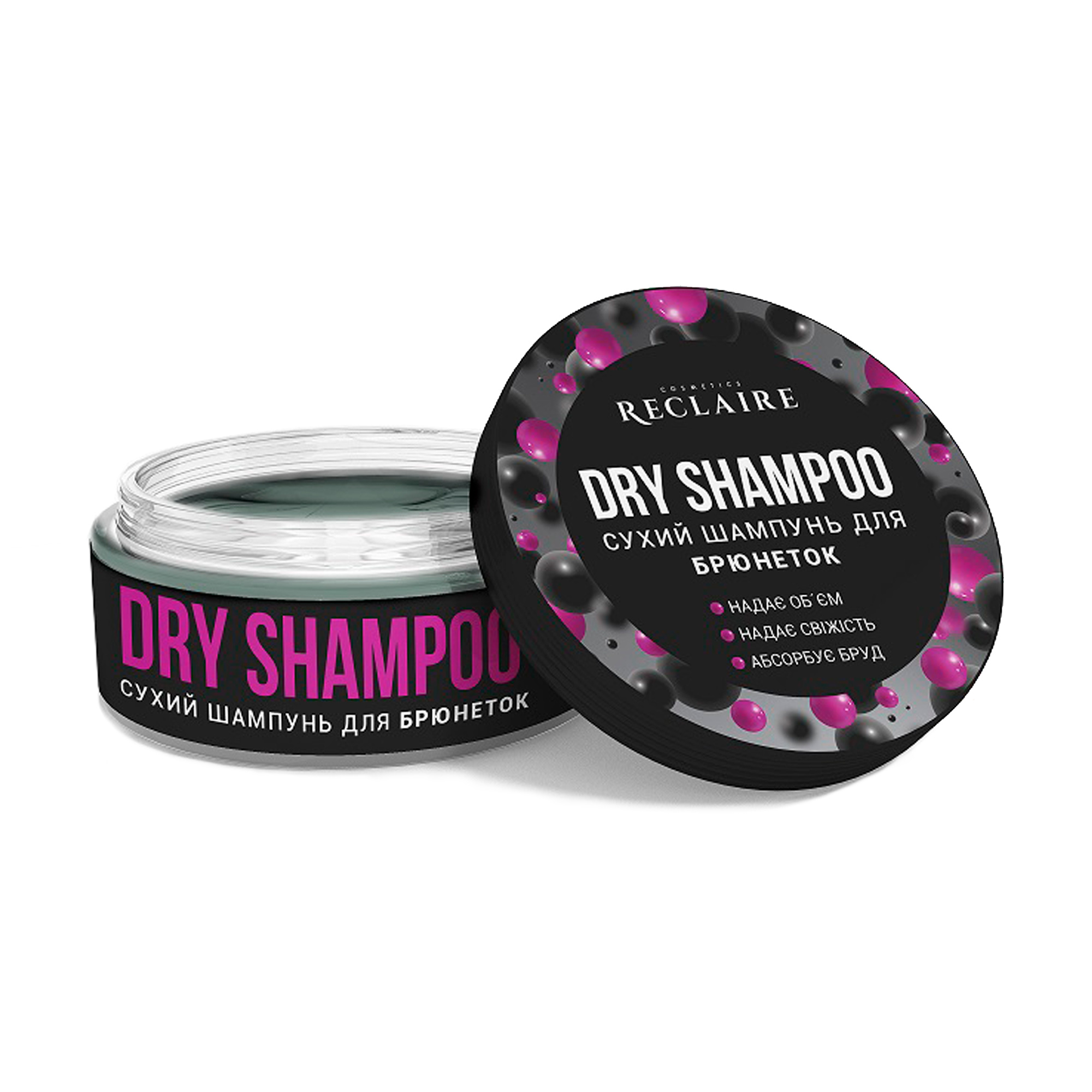 Сухий шампунь Reclaire Dry Shampoo для брюнеток, 10 г